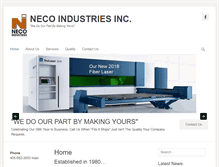 Tablet Screenshot of necoind.com